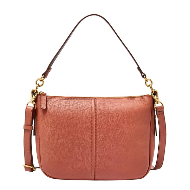 Bolso Bandolera Fossil Jolie de Cuero Rosa Nebula para Mujer