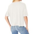 thumbnail image 2 of Jessica Simpson Womens Jewel Neck Graphic T-Shirt, Off-White, X-Small, 2 of 3