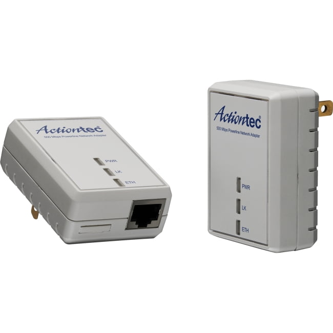 Actiontec PWR511K01 500 Mbps Powerline Network Adapter Kit - Walmart