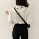 thumbnail image 4 of Camisa de mujer Verano Bordado Solapa Manga de soplo Blusa Retro Top, Blanco, 3XL Vogacara AP001497-05B, 4 of 7