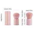 thumbnail image 3 of WIFKLSIIPG Retractable Cosmetic Brush Travel Face Powder Blusher Brush Portable Whitewash with Cover for Powder Blusher Bronze Polished Fluorescent Pen Powder Cosmetics, 3 of 8