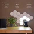 thumbnail image 1 of WINGOACCESSORIES Hexagon Modular Touch Control LED Wall Lights Pack of 6, 1 of 7