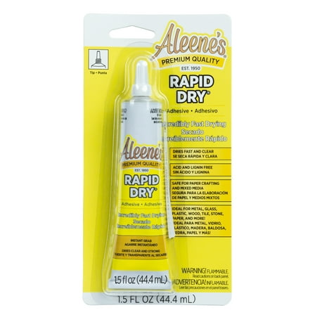 Aleene's Rapid Dry Mixed Media Adhesive 1.5 fl oz , Fast Drying Glue