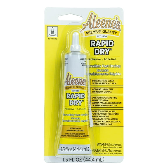 Aleene's Rapid Dry Mixed Media Adhesive 1.5 fl oz , Fast Drying Glue