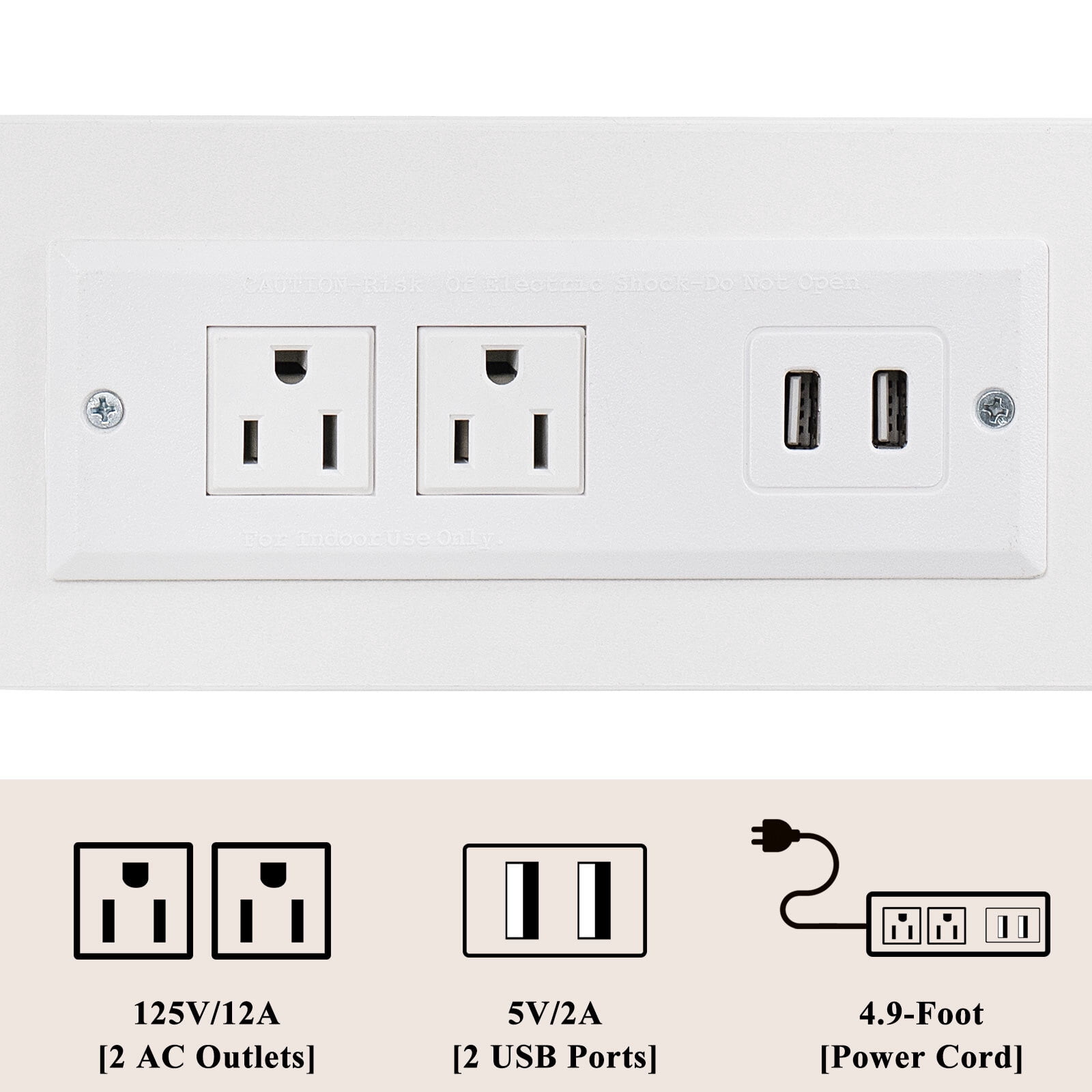 Joaxswe 2 Pack End Tables for Living Room with Charging Station, Narrow Side Tables Accent Tables for Bedroom, White