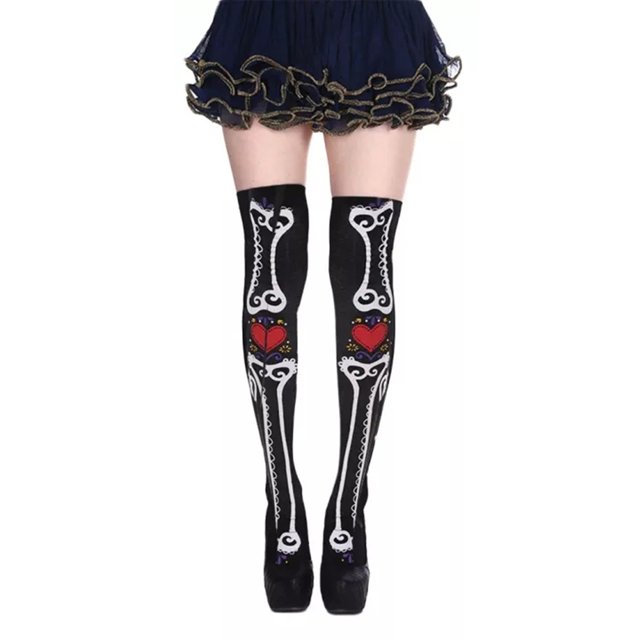 Txlixc Medias de Halloween para mujeres, medias de dibujos animados de verano y otoño Txlixc moda