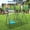 Multicolor#3, variant on Outdoor Swing Sets Metal Swing Set Outdoor with Glider for Kids, Toddlers, Children,Swing Sets