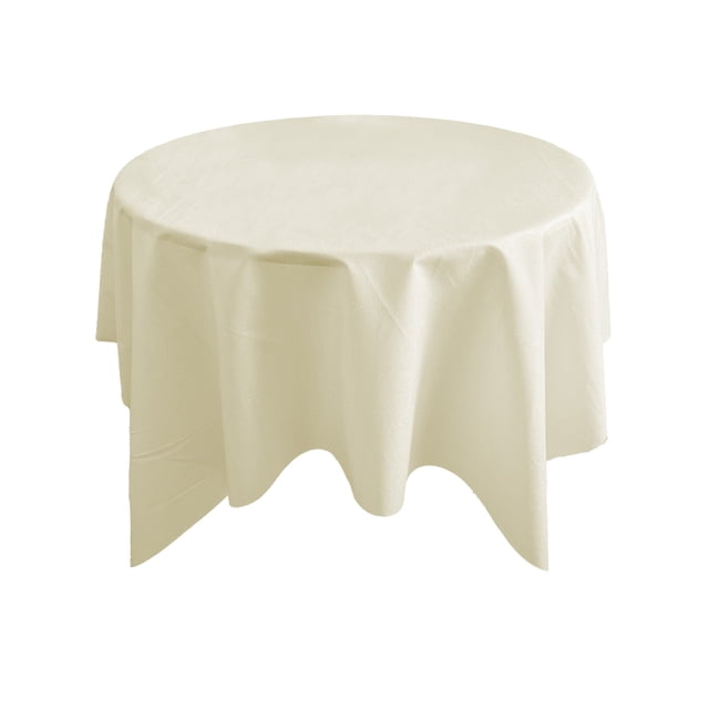 Birdeem Round Tablecloth 35.4 Inch, Solid Color Washable Table Cloth, Polyester Fabric Dinner Table Cover for Dining Room, Party, Everyday Use
