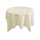 thumbnail image 2 of Mantel redondo para mesa de comedor | Tejido de poliéster liso de 228 cm | Elegante diseño de encaje para decoración del hogar, fiestas y cumpleaños, 2 of 6