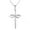 3056 Silver, variant on Cross With Infinity Sign Pendant Necklace For Women Simple Stylish Gold Color Neck Accessories Temperament Lady Jewelry Fashion Jewelry Valentine's Day Gifts