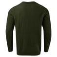 thumbnail image 5 of Dpytoraw Men Solid Color Knitted Flower Round Neck Sweater Casual Loose Comfortable Business Trend Top, 5 of 5