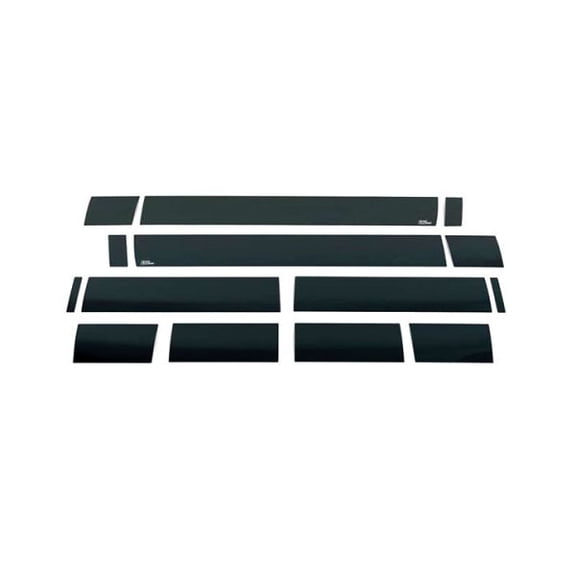 Putco 2021 Ford F-150 Super Crew 6.5ft Short Box Black Platinum Rocker Panels (4.25in Tall 12pcs)