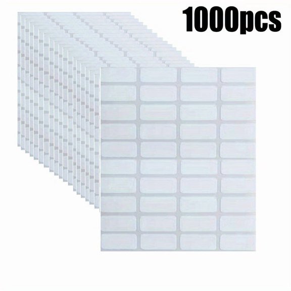 Multi Quantity Optional Removable Blank Label Stickers, Writable Rectangle Tags for Diamond Painting Storage Containers, Self-Adhesive White Diamond Art Number Name Labels