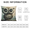 thumbnail image 5 of Orinice Owl Graphic Decorative Pillow Cover for Home Couch Living Room Bed Sofa, Multipurpose Throw Pillowcase for Car Bedroom, 1PC 20x20in, 5 of 5
