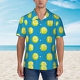 thumbnail image 2 of Xecao Ball Tennis print Hawaiian shirt - a stylish short-sleeve button-down for men, perfect for casual beach and tropical outings., 2 of 9