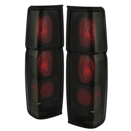 Spyder Nissan Hardbody 86-97 Euro Style Tail Lights - Black Smoke Fits select: 1995-1997 NISSAN TRUCK, 1993-1994 NISSAN D21