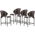 thumbnail image 1 of Noble House Oyster Bay Multi Brown Wicker Counterstool (Set of 4), 1 of 4