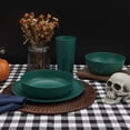 thumbnail image 7 of Mainstays 10.5 inch Round Plastic Etched Halloween Haunted House Plate, Teal, 7 of 7