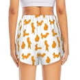 thumbnail image 3 of Picia Cartoon Squirrel Pattern Women's 2 in 1 Athletic Running Shorts High Waisted Workout Casual Gym Sweat Shorts with Comfy Liner Zipper Pockets-Large, 3 of 9