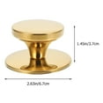 thumbnail image 4 of SHISUYAN 4Pcs Stainless Steel Pot Lid Handles Heat-resistant Cookware Replacement Knobs, 4 of 8