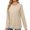 Beige, variant on Black and Friday Clothing Sales Idoravan Long Sleeve Shirts for Women Winter Women's Fashion Solid Round-Neck Pullover Long Sleeve Tops Army Green S