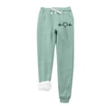 thumbnail image 2 of LSLJS Women's Love Printing Leggings with Elastic Drawstring Pockets Thick Warm Pants, 2 of 3