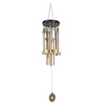 thumbnail image 4 of Wind Chime Round Plate Solid Wood Red Pattern 10 Aluminum Tube Garden Decor Pendant Ornament, 4 of 14
