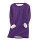 thumbnail image 1 of Sudadera informal de felpa gruesa para mujer, cálida, de terciopelo, con cuello redondo, para el invierno, prenda interior., 1 of 6