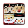 thumbnail image 3 of 4 Pairs Christmas Socks Cute Xmas Novelty Socks for Festival Fancy Christmas Style B, 3 of 9