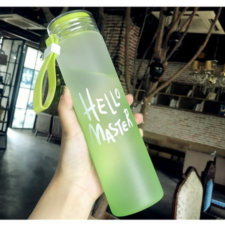 

Sports Water Cup Gradient Water Bottle 1pc Plastic Water Cup Frosted Tumbler