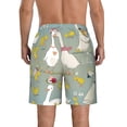 thumbnail image 3 of Naloa Cute Farm Birds Men's Beach Shorts, Surfing shorts, Swim trunks, Quick Dry Swim Trunks for Surfing Beach Fun - Large, 3 of 9