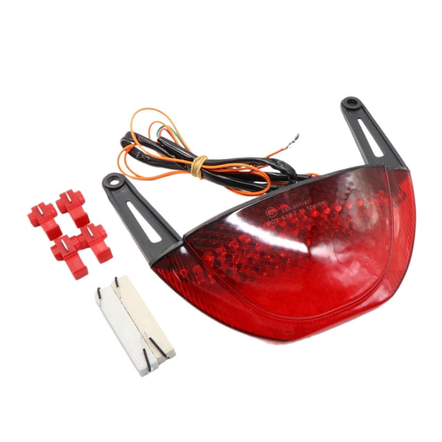 Luz trasera LED para motocicleta CBR600rr 08-12 kusrkot Accesorios Rojo Tamaño 17,5 cm x 7 cm