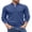 Blue, variant on Men's Casual Knitted Waffle Pullover Sweaters Mock Neck Button Sweater Long Sleeve Henley Sweater