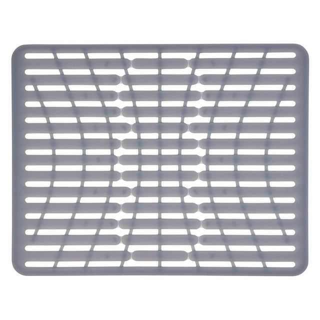 Tapete para Tarja Grande, Silicón, 41 cm, Gris