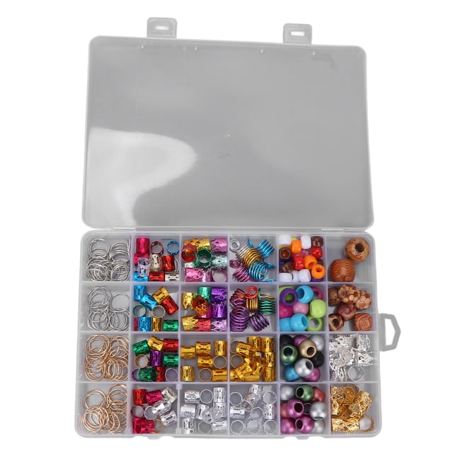 278 piezas de bobinas para el cabello, cuentas de rastas, anillos de joyería de madera de aleación para el cabello, clips para accesorios de decoración del cabello