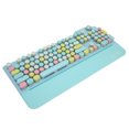 thumbnail image 1 of Mechanical Gaming Keyboard, BT5.1 2.4GCordless Wired 107 Keys Full Size Office Keyboard With Blue Switch, Cordless Keyboard For Desktop Laptop Tablet, 1 of 8