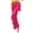 Hot Pink, variant on Women's Fringe Latin Dance Pants (White L)