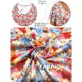 thumbnail image 2 of NISVIYA Dressy Tops for Women Plus Size Loose Fit Ruffle Sleeve Fashion V Neck Floral Print Shirts YH005 2XL, 2 of 4