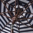 thumbnail image 3 of SAFAVIEH Outdoor Collection Athens Inside Out Striped 9-Foot Umbrella Navy/White, 3 of 6
