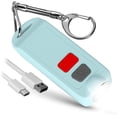thumbnail image 1 of Llavero de alarma personal de autodefensa femenina - USB recargable a prueba de agua 130 DB botón de emergencia de Seguridad sirena con Luz LED - (azul), 1 of 9