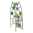 thumbnail image 4 of Ebros Fairy Garden Miniature Floral Trellis Arch Swing Door Gate Metal 6.5"H, 4 of 6