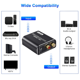 thumbnail image 5 of Convertidor de Audio Digital A Analógico, Coaxial Digital y Óptico de 192 KHz con Cable Óptico para Sistemas de Cine en Casa HDTV, 5 of 5