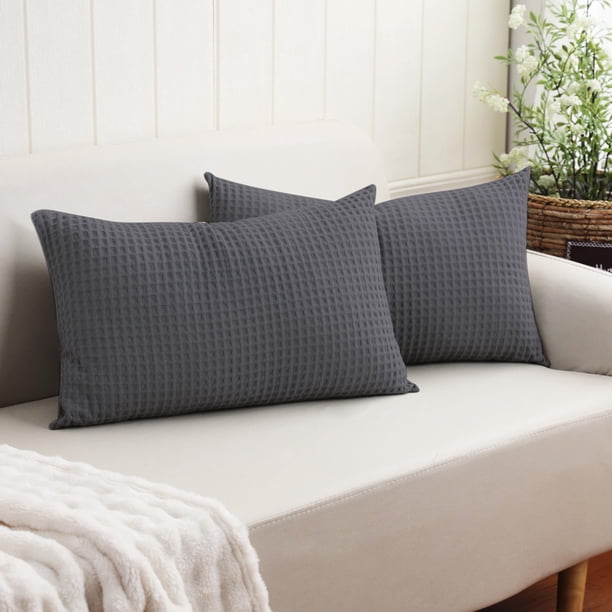 Fundas para Almohadas Lumbar Zaizaihome 100% Algodón Egipcio 30x51 cm