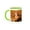 Green/White, variant on 3drose, India, Rajasthan, Jaipur, Folk Dancer., 15oz Mug