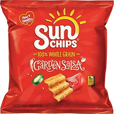 (BBD: 03/12/2024) SunChips Garden Salsa Flavored Multigrain Snacks  1 Ounce (Pack of 104)