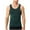 Army Green, variant on Chiccall Men's Summer Tops Tight Shirt Slim Fit Body Shaper Tops Quick Dry Workout Tank Tops Solid Athletic Undershirts
