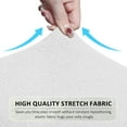 thumbnail image 5 of HDCAXKJ Sectional Recliner Sofa Covers Waterproof Corner Reclining Couch Covers Jacquard Stretch 5 Seat Reclining Sofa Slipcovers with 1 Middle Console Covers Washable Furniture Protector,White, 5 of 11
