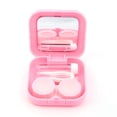 thumbnail image 3 of Portable Contact Lens Case Travel Kit Mirror +bottle + tweezers Container Holder (pink), 3 of 7