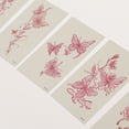 thumbnail image 3 of Unique Bargains Christmas 6 Pcs Realistic Fake Tattoos Butterfly Temporary Tatto for Adult Rose Red, 3 of 5