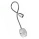 thumbnail image 2 of Lámpara de lectura LED de noche, lámpara de pared flexible con cuello de cisne, luces nocturnas para dormitorio (plata cepillada, luz blanca, 3 W), 2 of 5